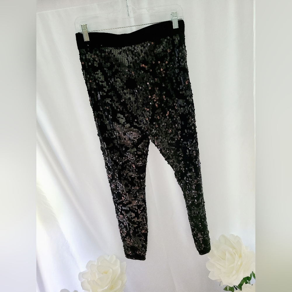 Express High Rise Sequin Leggings - Picture 5 of 6